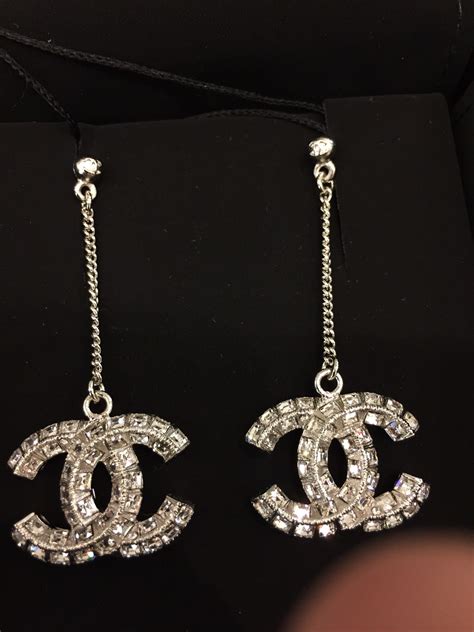 chanel replica drop earrings|small chanel inspired earrings.